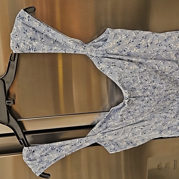 💕REFORMATION💕 Tanis Dress ~ Brooke Blue Floral Print 12 - Picture 14 of 16